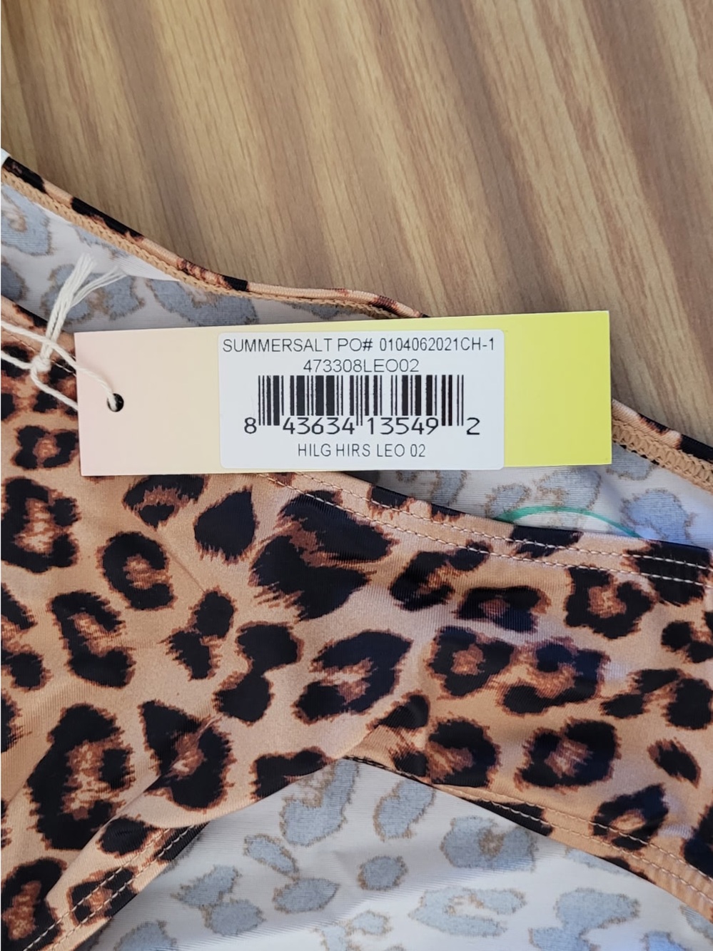 Leopard Print Bikini- Tan and Black - Picture 4 of 5